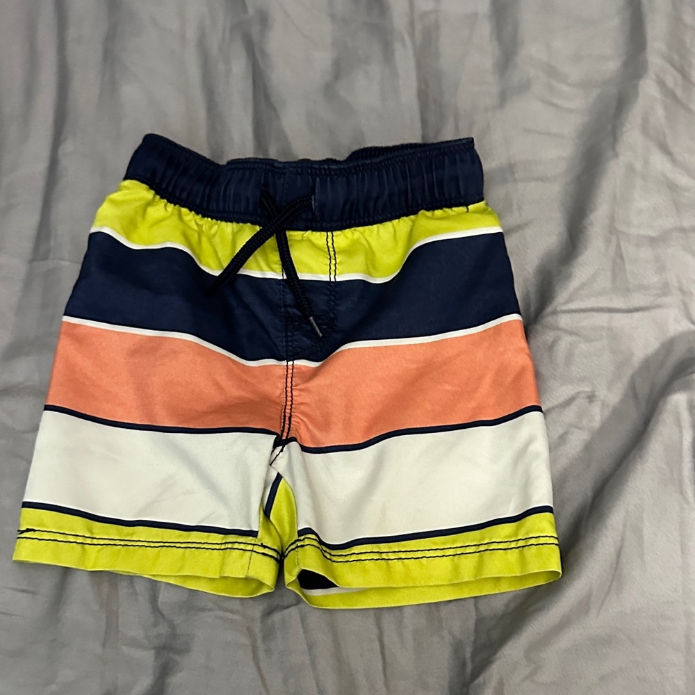 Old Navy Striped Kids Swim Shorts Size 18-24 Months
